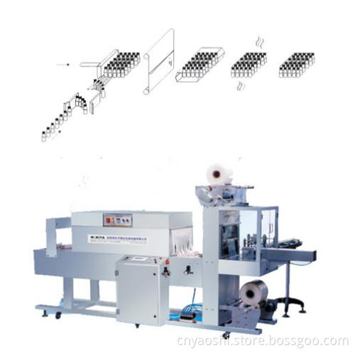 automatic PE film thermal wrapper, automatic shrink packaging machine, film packing machine, bottle packaging machine